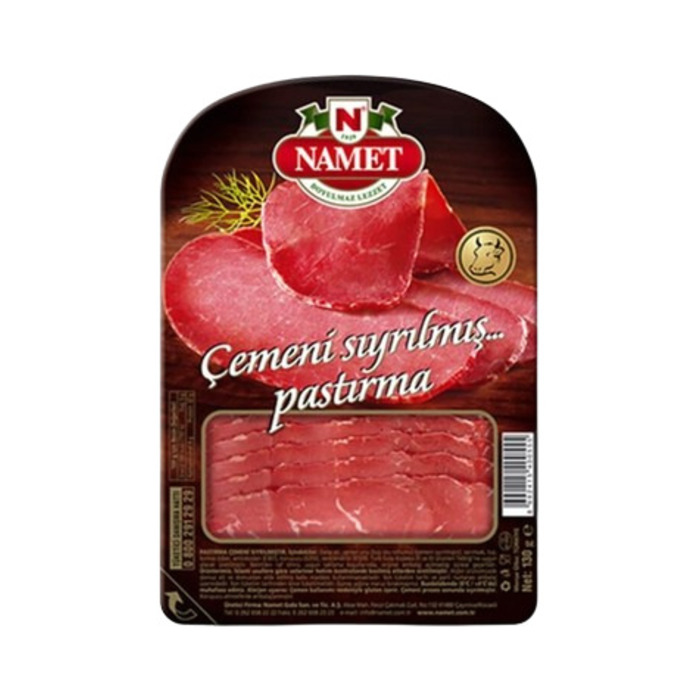 Çemeni Sıyrılmış Dilimli Pastırma 130 Gr