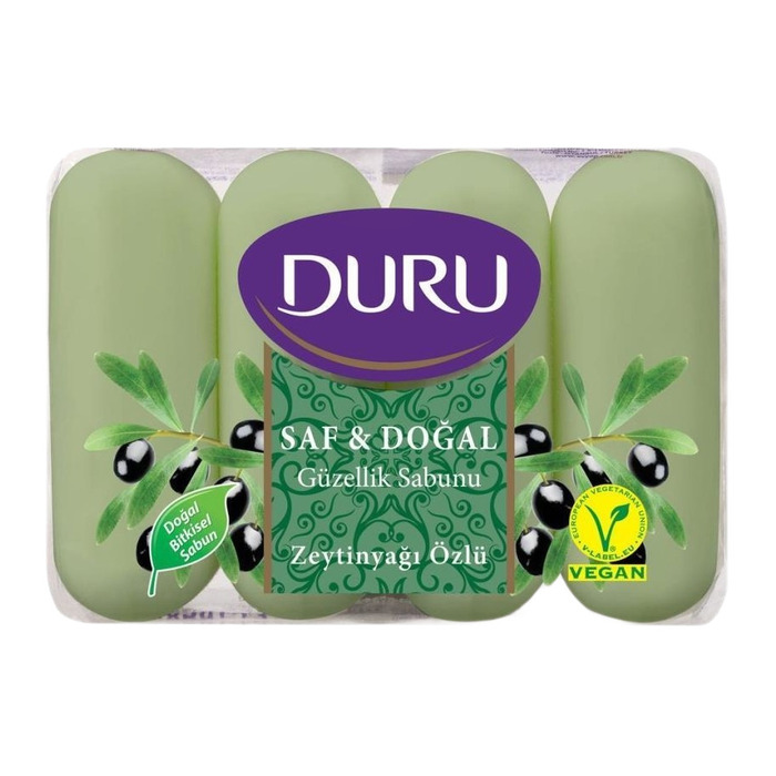 Güzellik Sabunu Saf Doğal Zeytinyağı Özlü 4x70 Gr