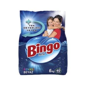 Çamaşır Deterjanı Renkli Beyaz Toz 6 Kg