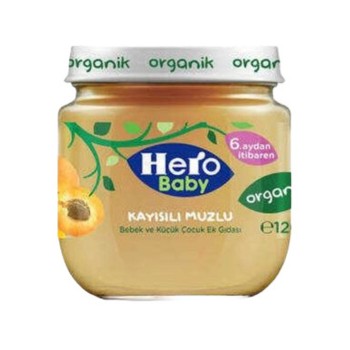 Maması Kavanoz Organik Kayısı Muz120 Gr