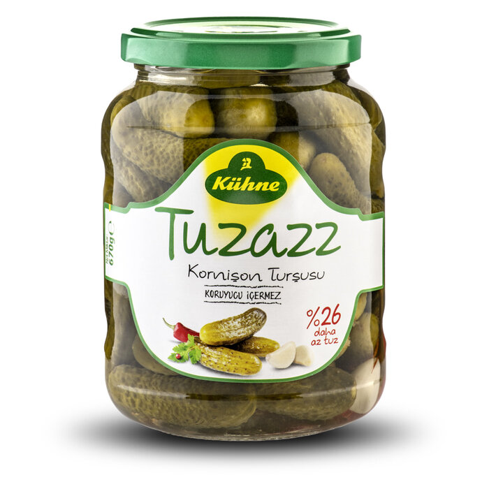 Kornişon Turşusu Az Tuzlu 670 Gr