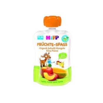 Organik Şeftalili Mangolu Elma Püresi