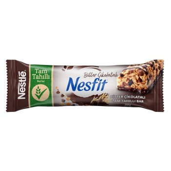 Nesfit Bitter Çikolatalı Tam Tahıllı Bar 23.5 Gr