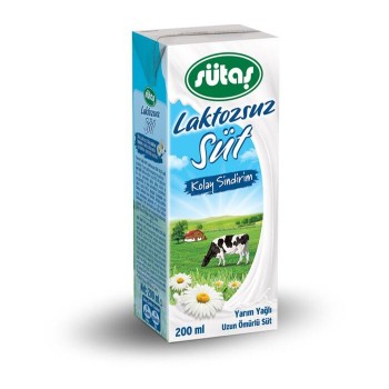 Süt Laktozsuz 200 Ml