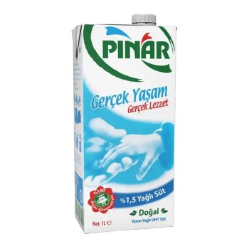 Süt Yarım Yağlı 1 Lt