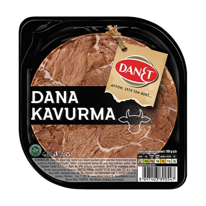 Dana Kavurma Dilimli 100 Gr
