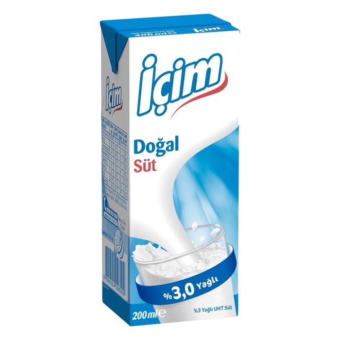 Süt Tam Yağlı Sade 200 Ml