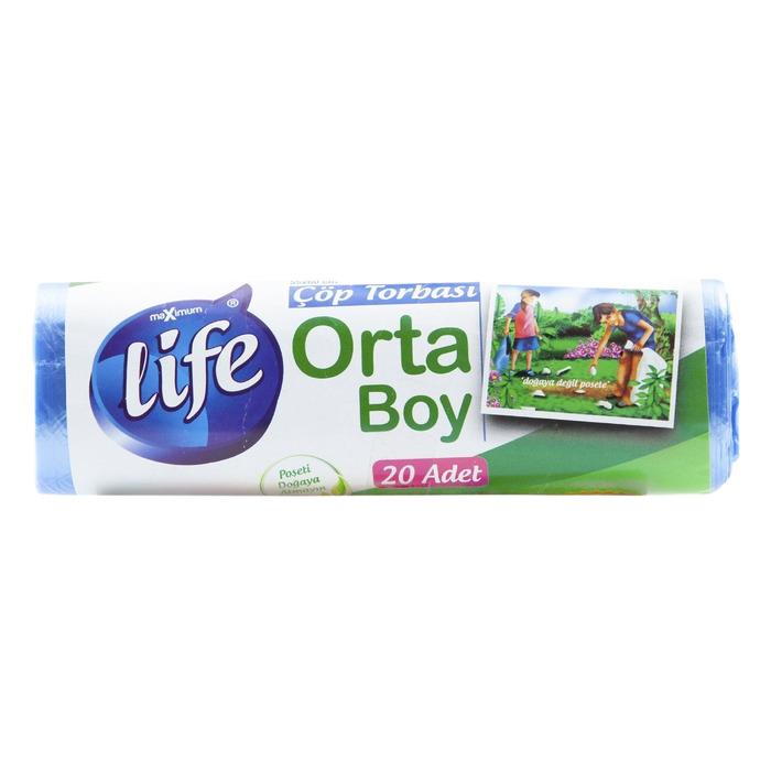 Çöp Torbası Orta Boy 55x60 Cm 20'li