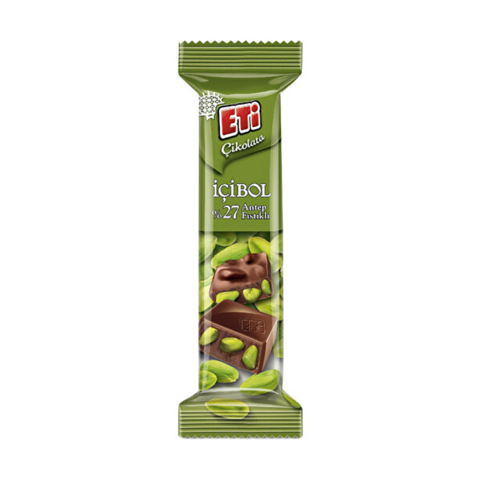 İçibol %27 Antep Fıstıklı Çikolata 30 Gr