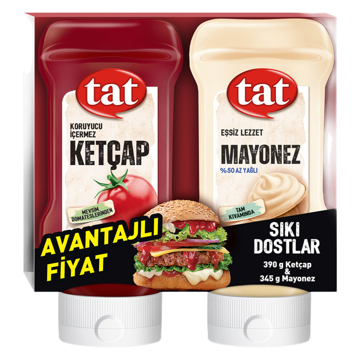Ketçap 390 Gr + Mayonez 345 Gr Sıkı Dostlar