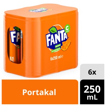 Gazoz Portakal Aromalı 6'lı 250 Ml