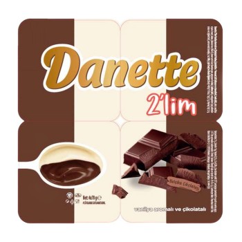 Danette 2'lim Çikolatalı Sütlü Puding 4'lü