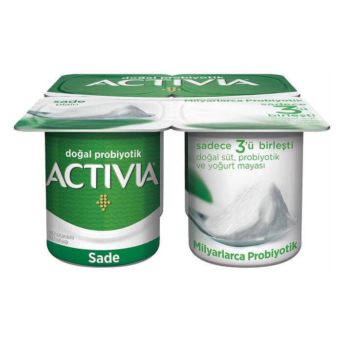 Activia Sade Probiyotik Yoğurt 4x100 Gr