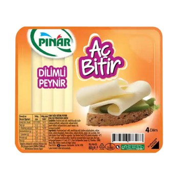 Kaşar Aç Bitir Dilimli 60 Gr
