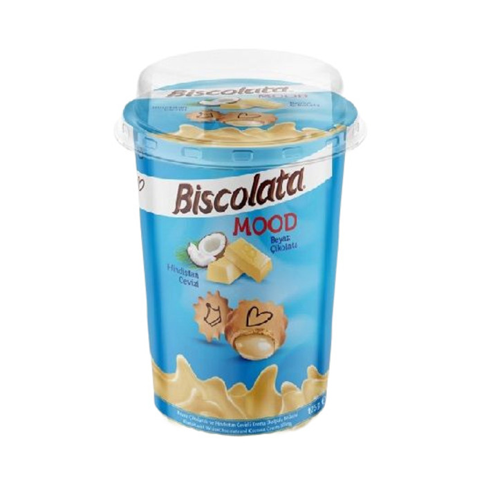 Mood Beyaz Hindistan Cevizli Biscolata 125 Gr