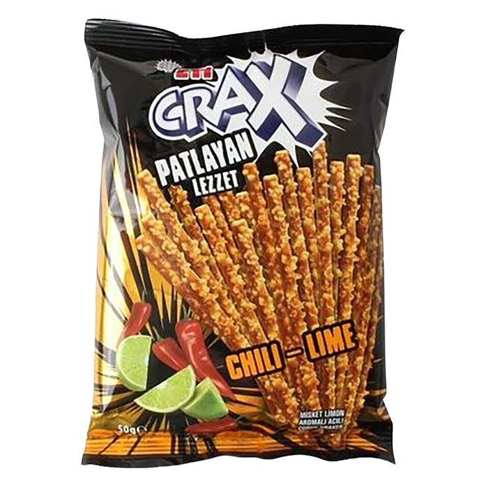 Crax Patlayan Lezzet Chili Lime Çubuk Kraker 50 Gr