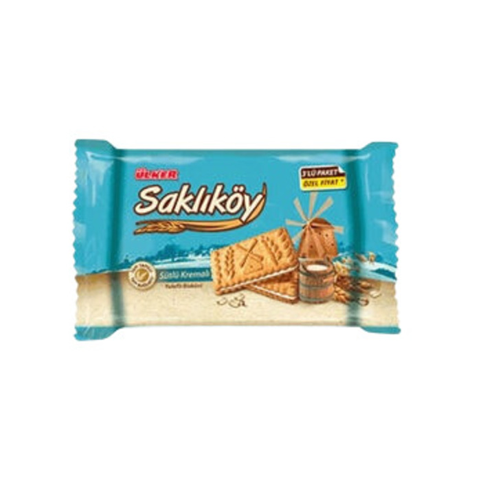 Saklıköy Sütlü Kremalı Bisküvi 3x88 Gr