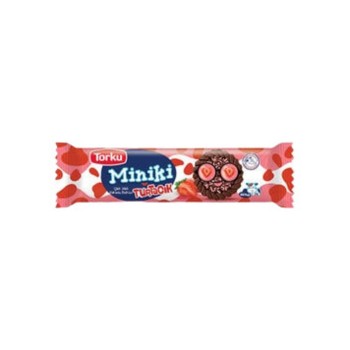 Bisküvi Miniki Turtacık Çilek Jöleli Kakaolu 94 Gr