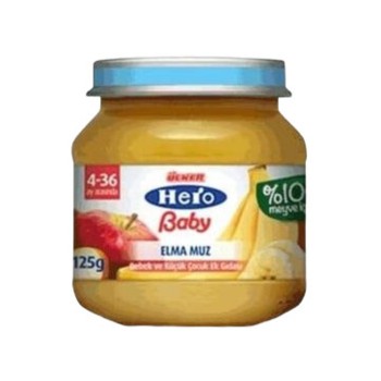 Mama Kavanoz Sütlü Muz & Elma Püre