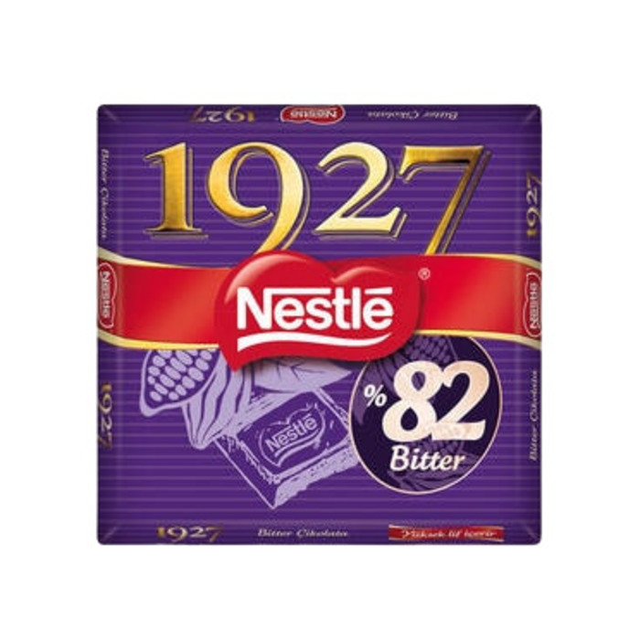 Çikolata 1927 %82 Kakao Bitter Kare 65 Gr