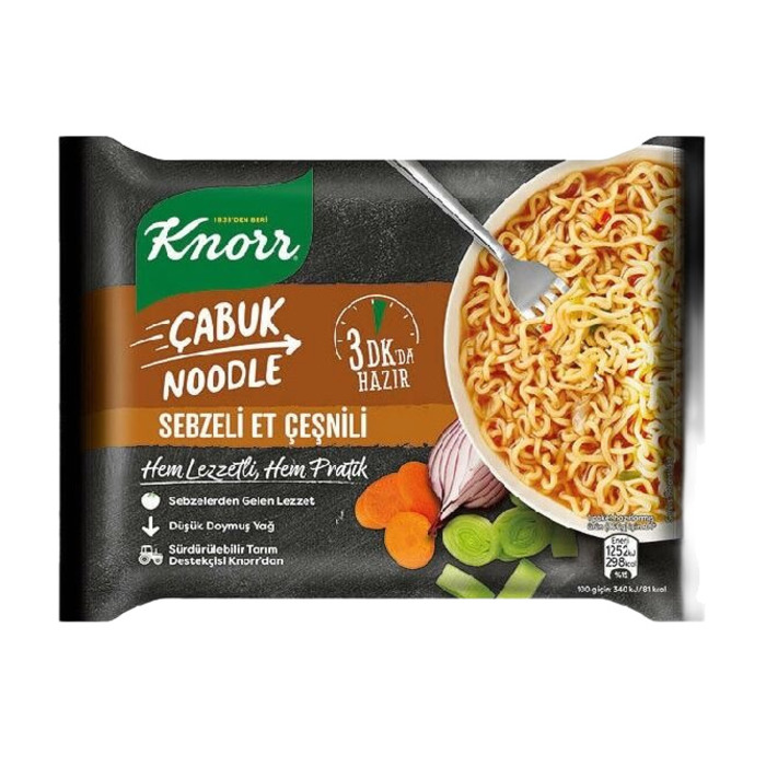 Çabuk Noodle Sebzeli Et Çeşnili 66 Gr