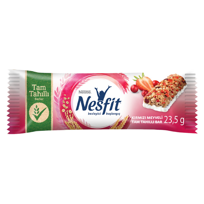 Bar Nesfit Kırmızı Meyveli Tam Tahıllı 23.5 Gr