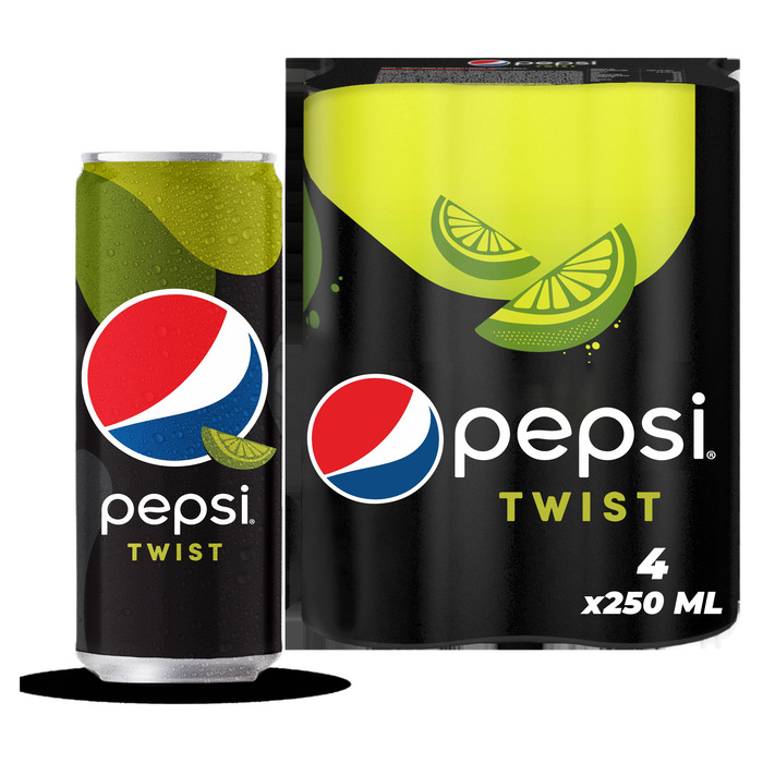 Kola Twist Limon Aromalı Kalorisiz Kutu 4x250 Ml