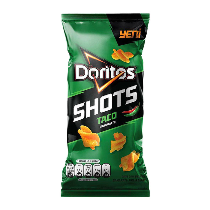 Cips Taco Baharatlı Shots Mısır 30 Gr
