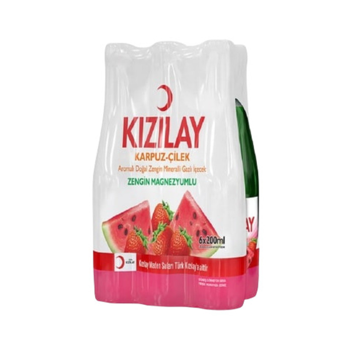 Maden Suyu Karpuz & Çilek Aromalı 6x200 Ml