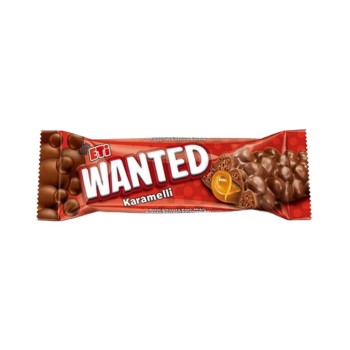 Wanted Sütlü Çikolata Kaplı Karamelli Bar 22 Gr