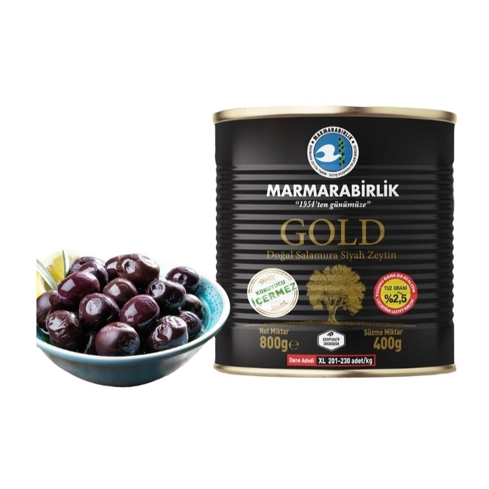 Gold Siyah Zeytin 400 Gr 201-230