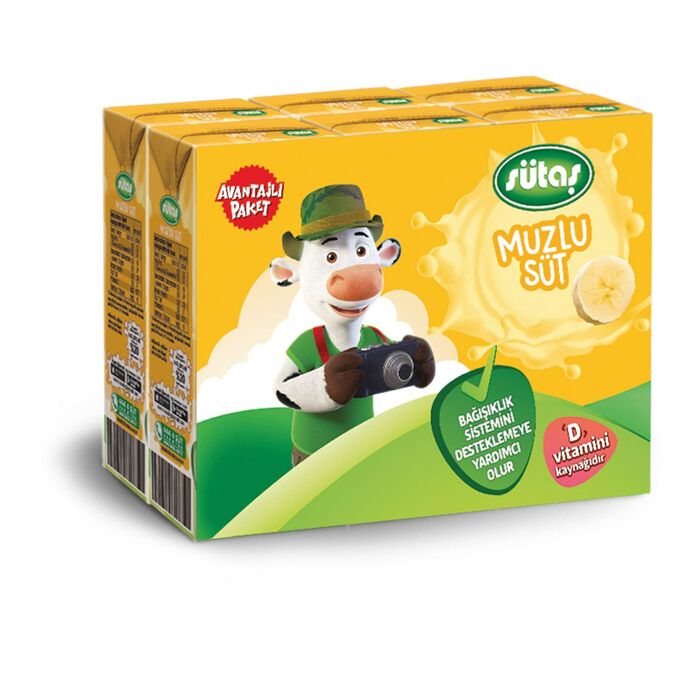 Süt Muzlu 6x180 Ml