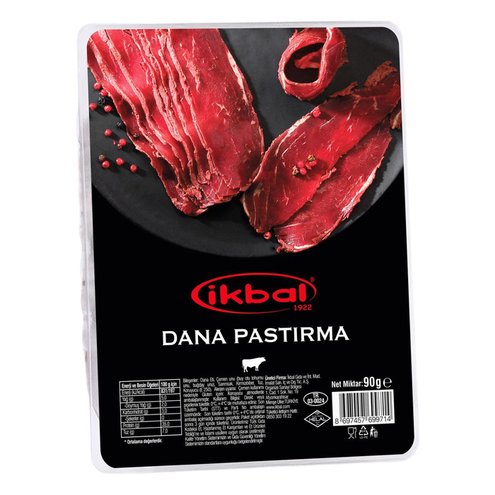 Dana Seçme Pastırma Dilimli 90 Gr