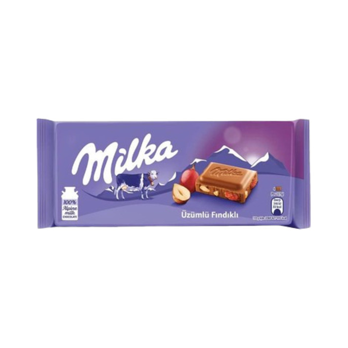 Çikolata Üzüm Fındık Tablet 80 Gr