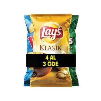 Cips Doritos + Lays + Ruffles 4 Al 3 Öde