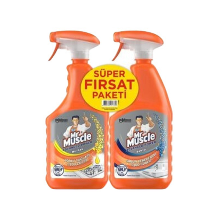 Mutfak Temizleyici 750 ml +Banyo Temizleyici 750 ml