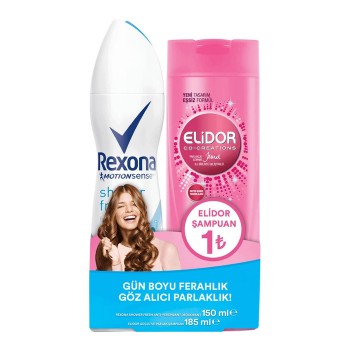 Motion Sense Shower Fresh Deodorant 150 Ml + Elidor Güçlü Ve Parlak Saç Bakım Şampuanı 185 Ml