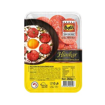 Piliç Dilimli Isıl İşlem Görmüş Sucuk 260 Gr