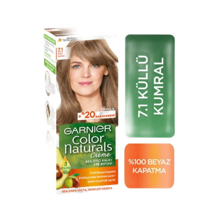 Color Naturals 7.1 Küllü Kumral Kutu Saç Boyası