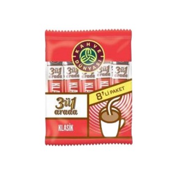 Kahve 3'ü 1 Arada Klasik 8x18 Gr
