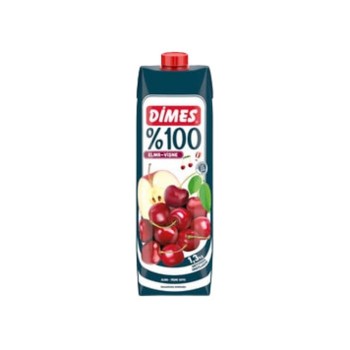 Meyve Suyu %100 Elma Vişne 1 Lt
