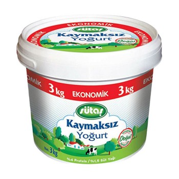 Yoğurt Kaymaksız 3000 Gr