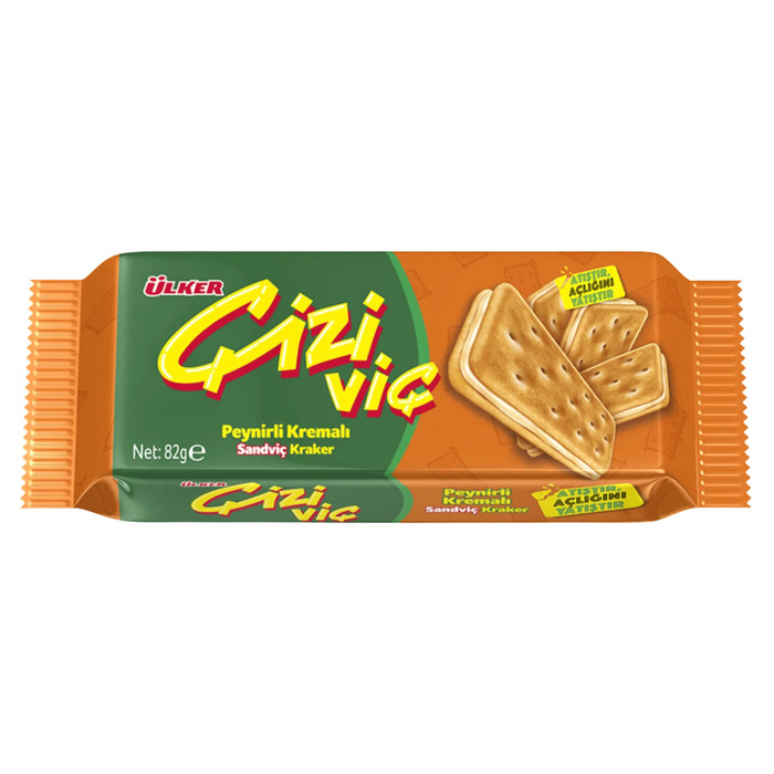 Çiziviç Peynirli Kremalı Sandviç Kraker 82 Gr