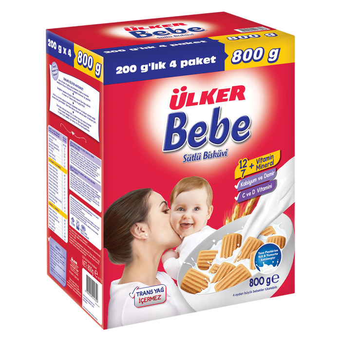 Bebe Sütlü Bisküvi 800 Gr