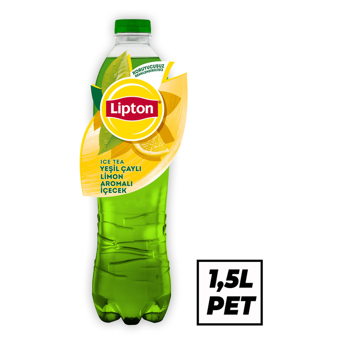 İçecek Yeşil Çaylı Limon Aromalı Pet 1.5 Lt
