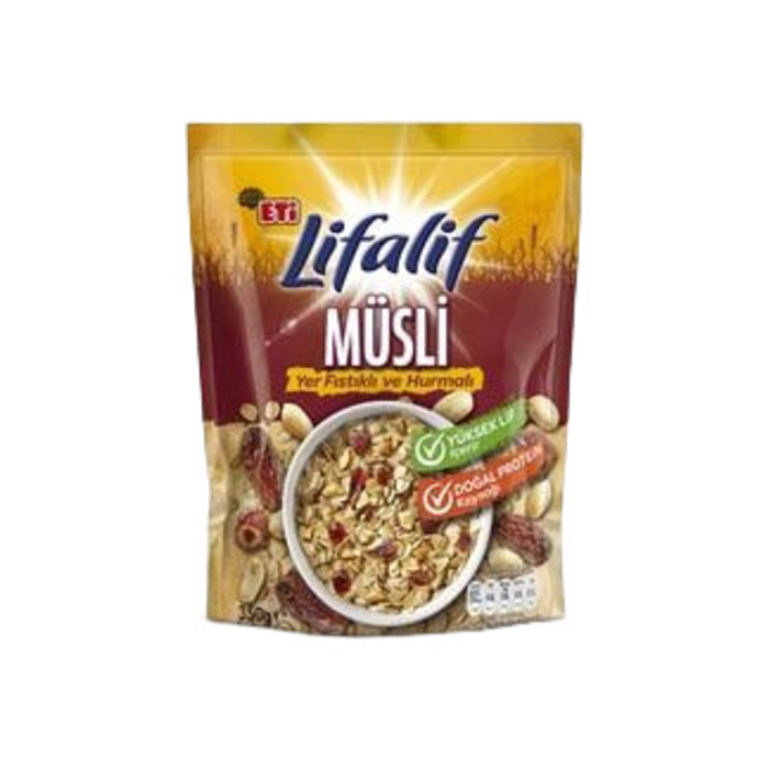 Lifalif Yer Fıstıklı Ve Hurmalı Müsli 350 Gr