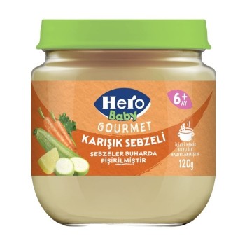 Kavanoz Maması İlikli Kemik Sulu Karışık Sebzeli 120 Gr