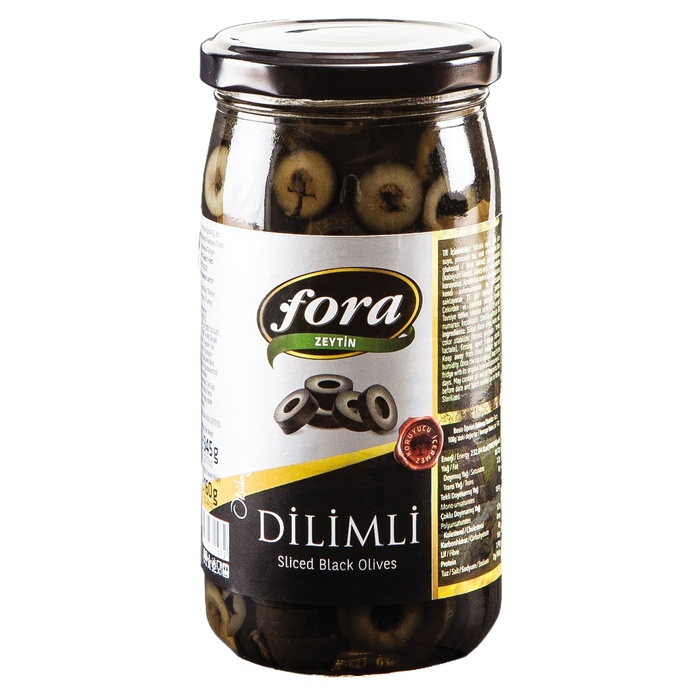 Dilimli Siyah Zeytin 160 Gr