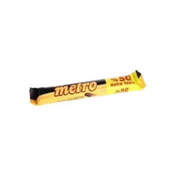Metro Kaplamalı Karamel Nugalı Bar 50.4 Gr