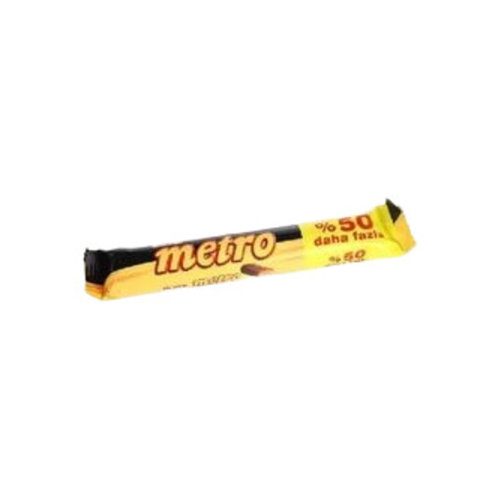 Metro Kaplamalı Karamel Nugalı Bar 50.4 Gr